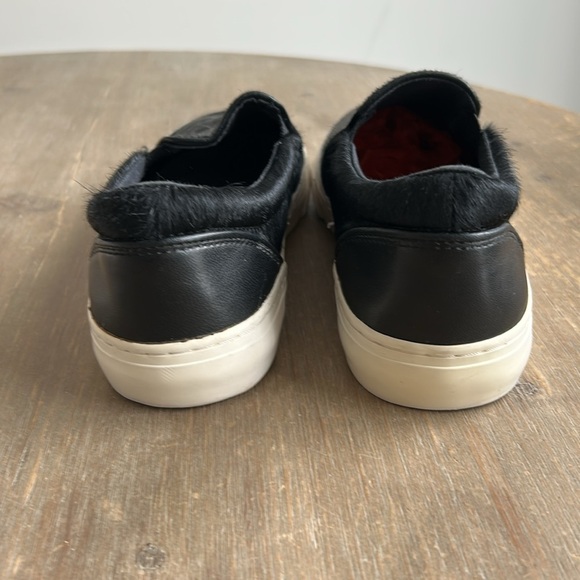 GAP Black Calf Hair Slip On Sneaker Loafer Women Size 7 - Picture 5 of 13
